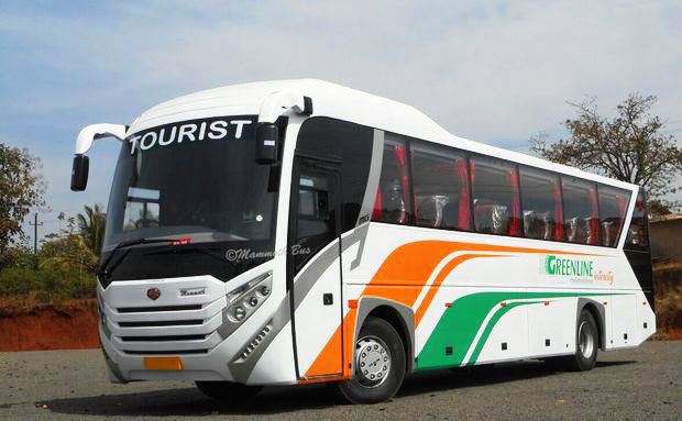 Greenline tourist bus for Kathmandu to Pokhara Tour